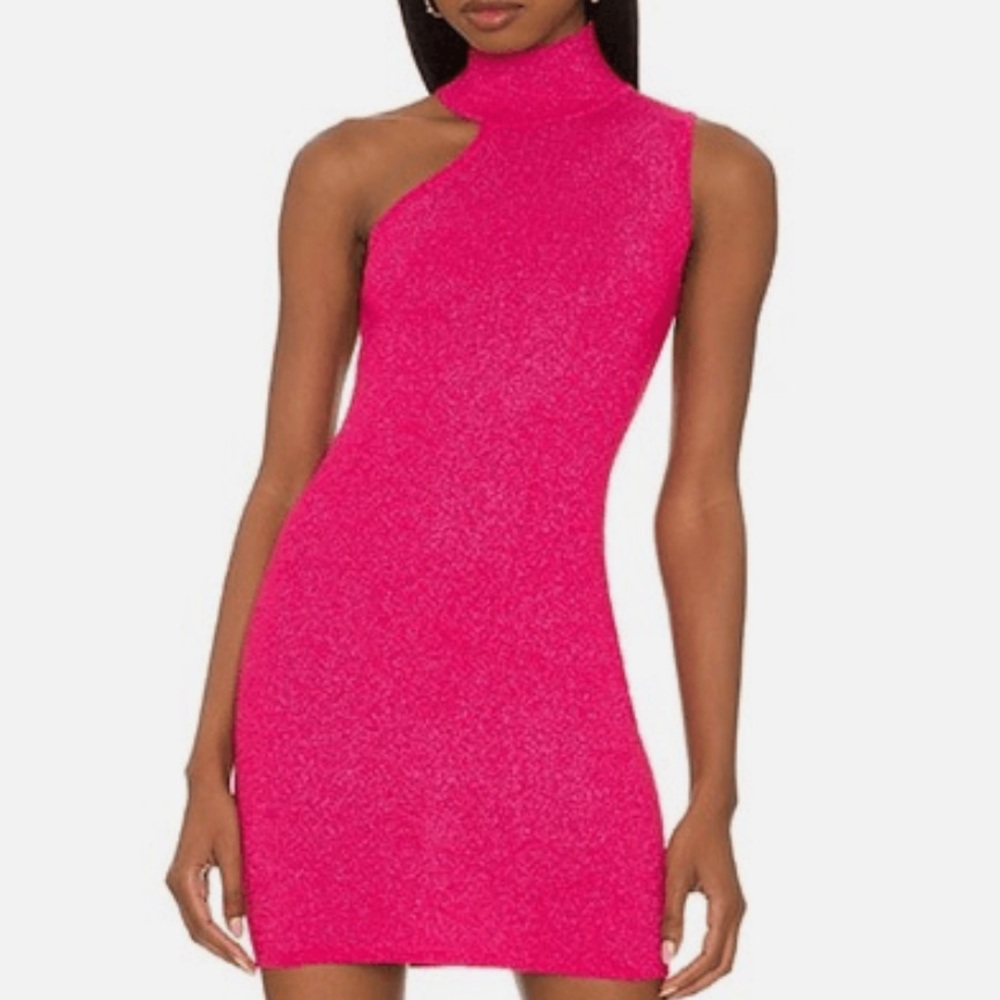Superdown Luz Metallic Pink Bodycon Dress Revolve